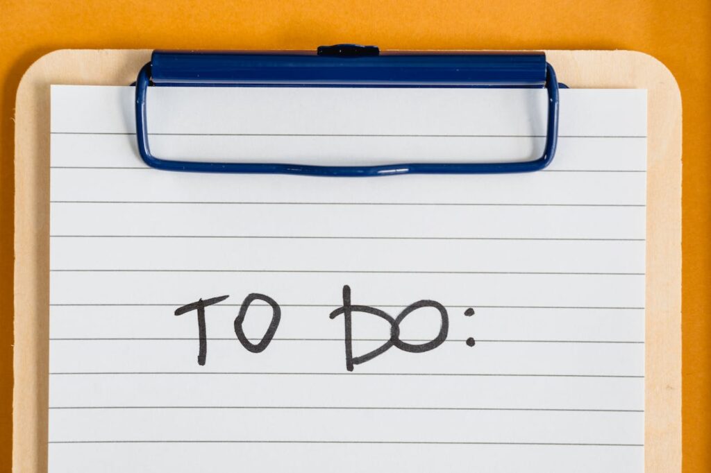 Be proud of completing your to do list